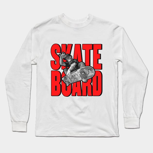 Coolest Skater Boy - Version 01 Long Sleeve T-Shirt by The 4th Republic